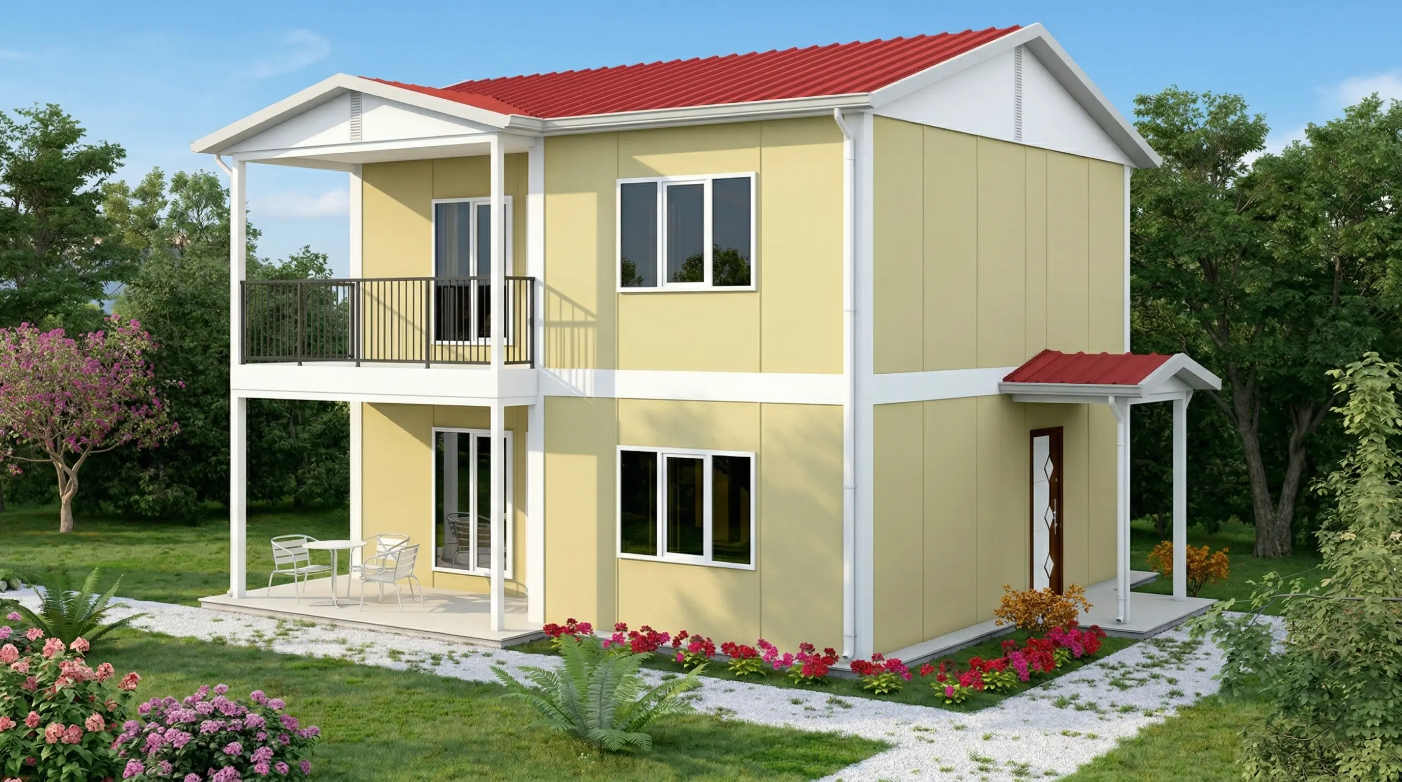 118 m² İki Katlı Prefabrik Ev Fiyatları