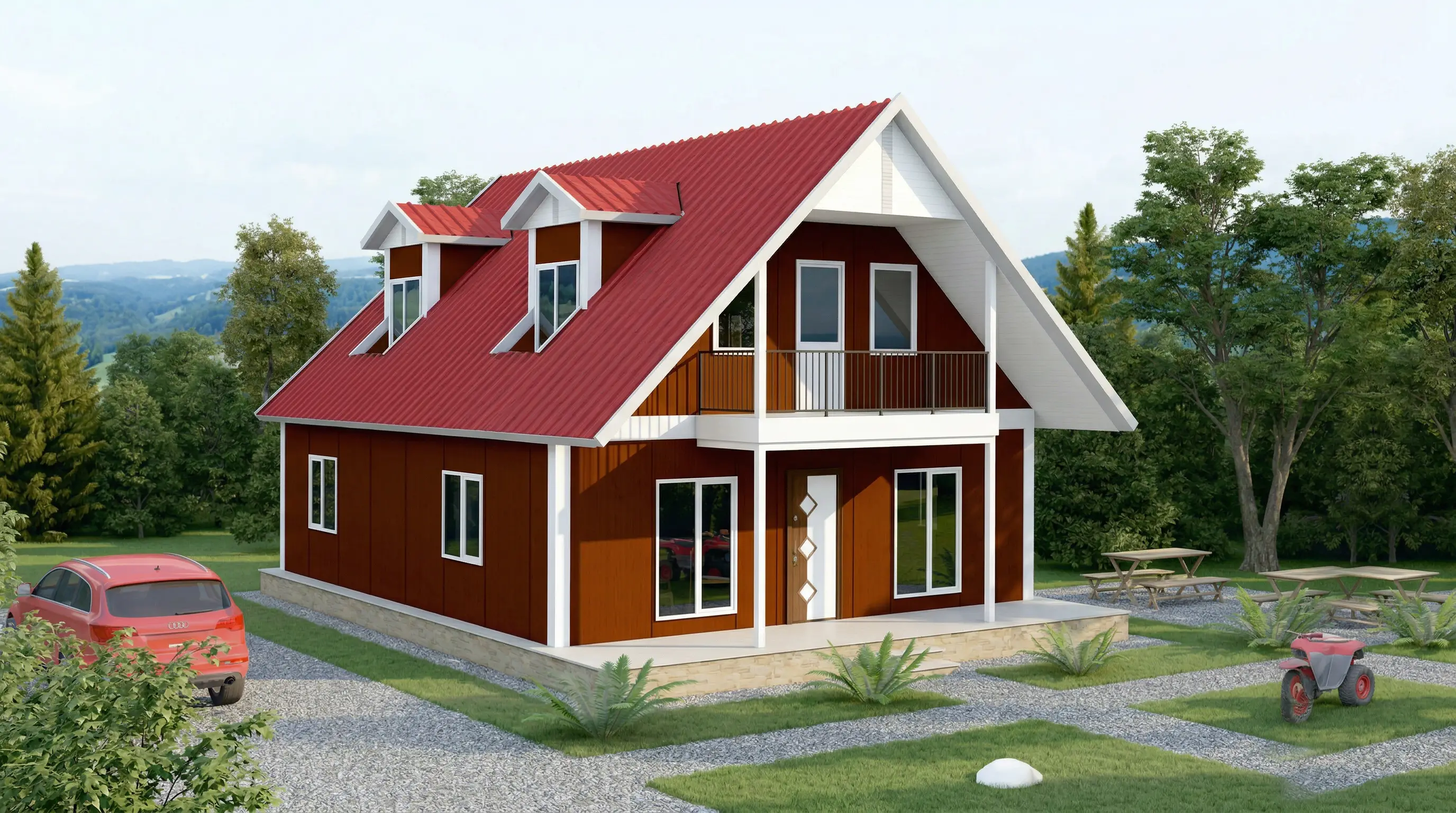 134 m² İki Katlı Prefabrik Ev Fiyatları