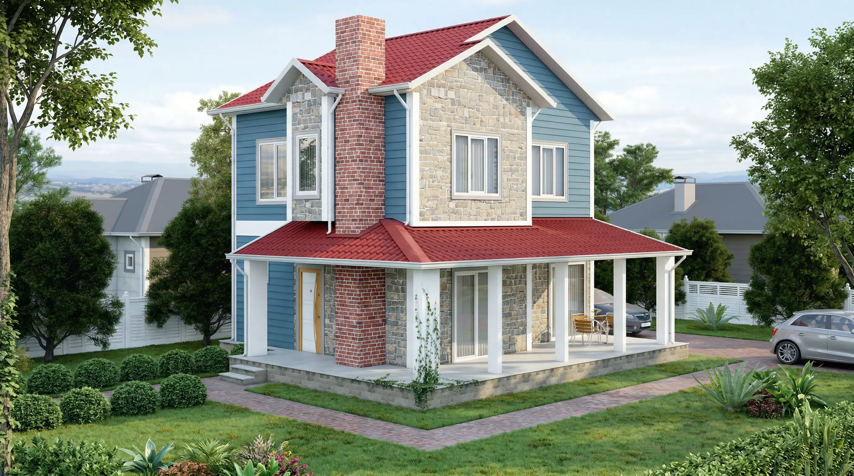 137 m² İki Katlı Çelik Ev Fiyatları