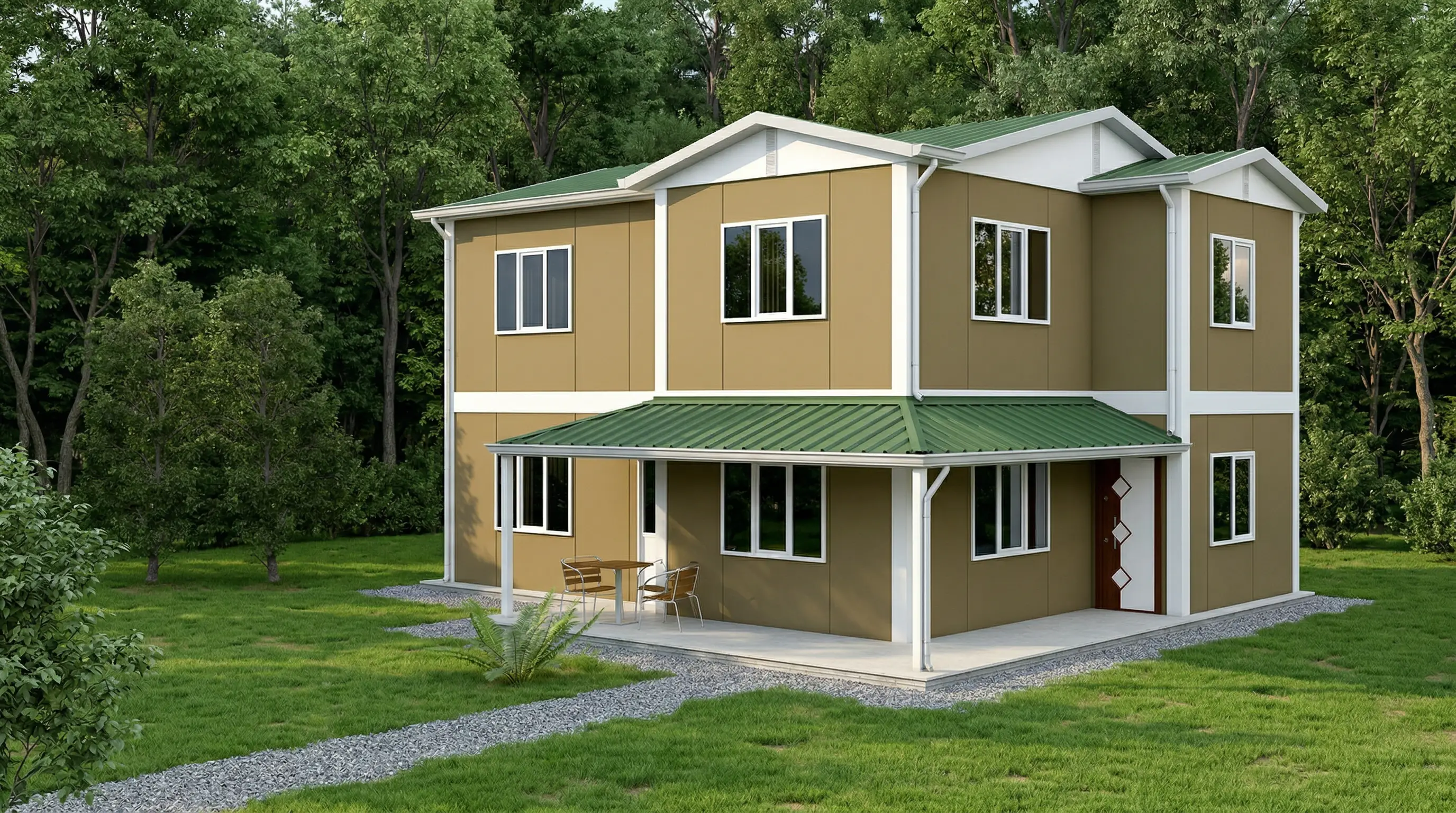142 m² İki Katlı Prefabrik Ev Fiyatları