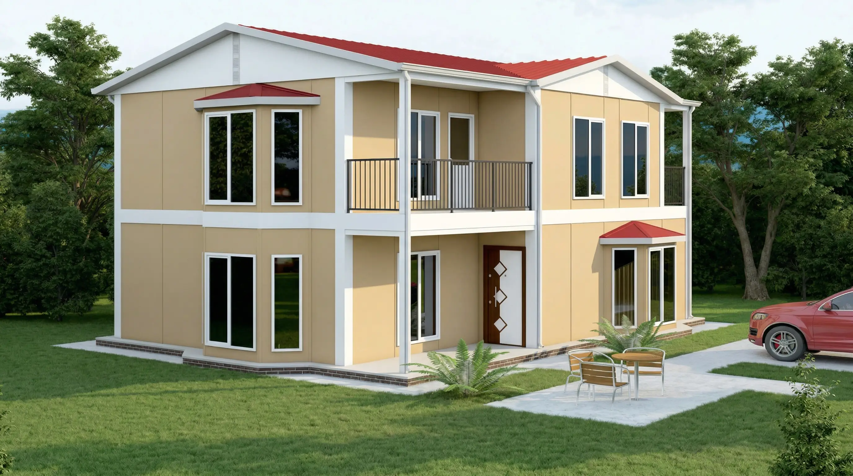 155 m² İki Katlı Prefabrik Ev Fiyatları