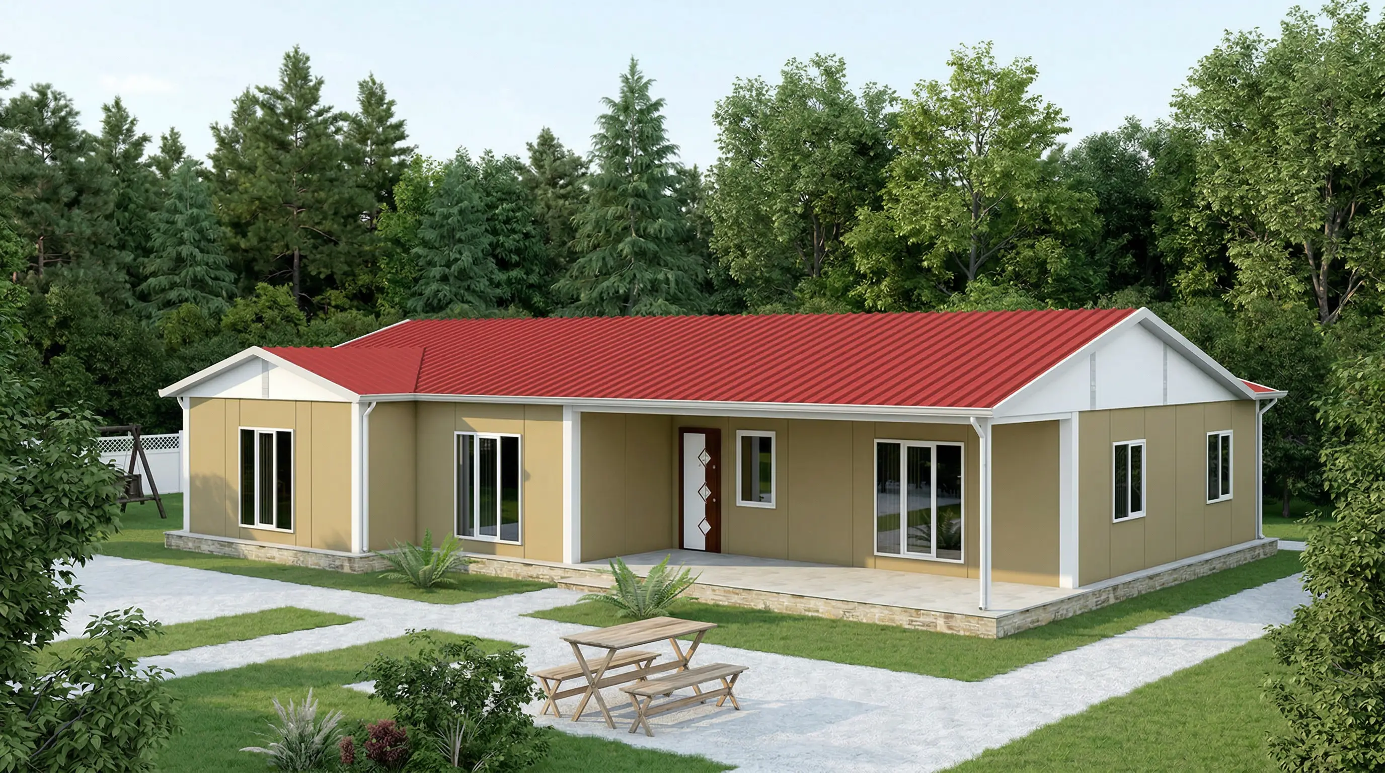 166 m² Prefabrik Ev Fiyatları