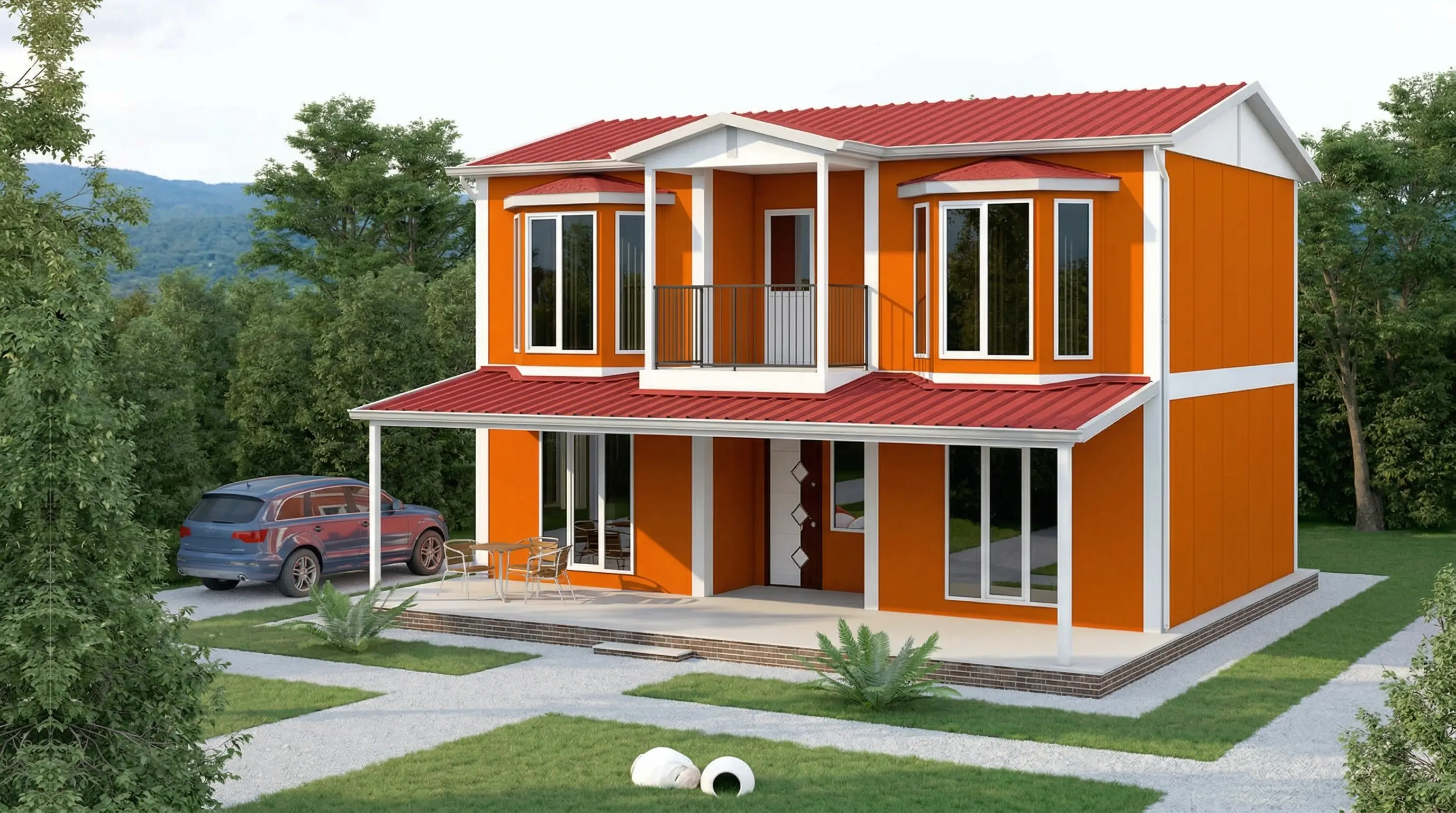 169 m² İki Katlı Prefabrik Ev Fiyatları