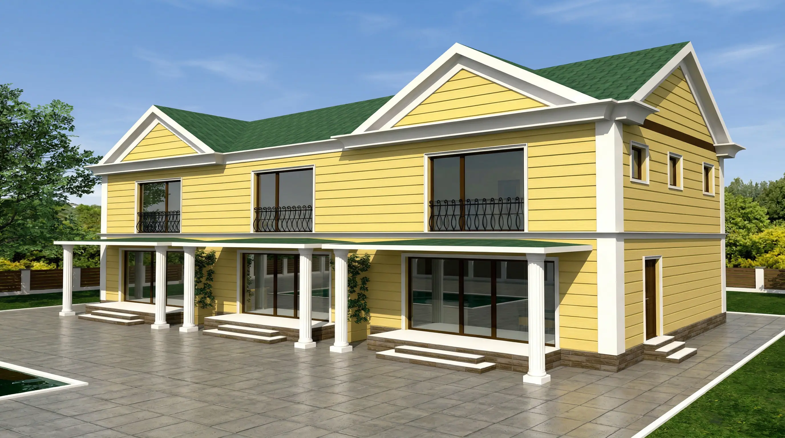 359 m² İki Katlı Çelik Ev Fiyatları