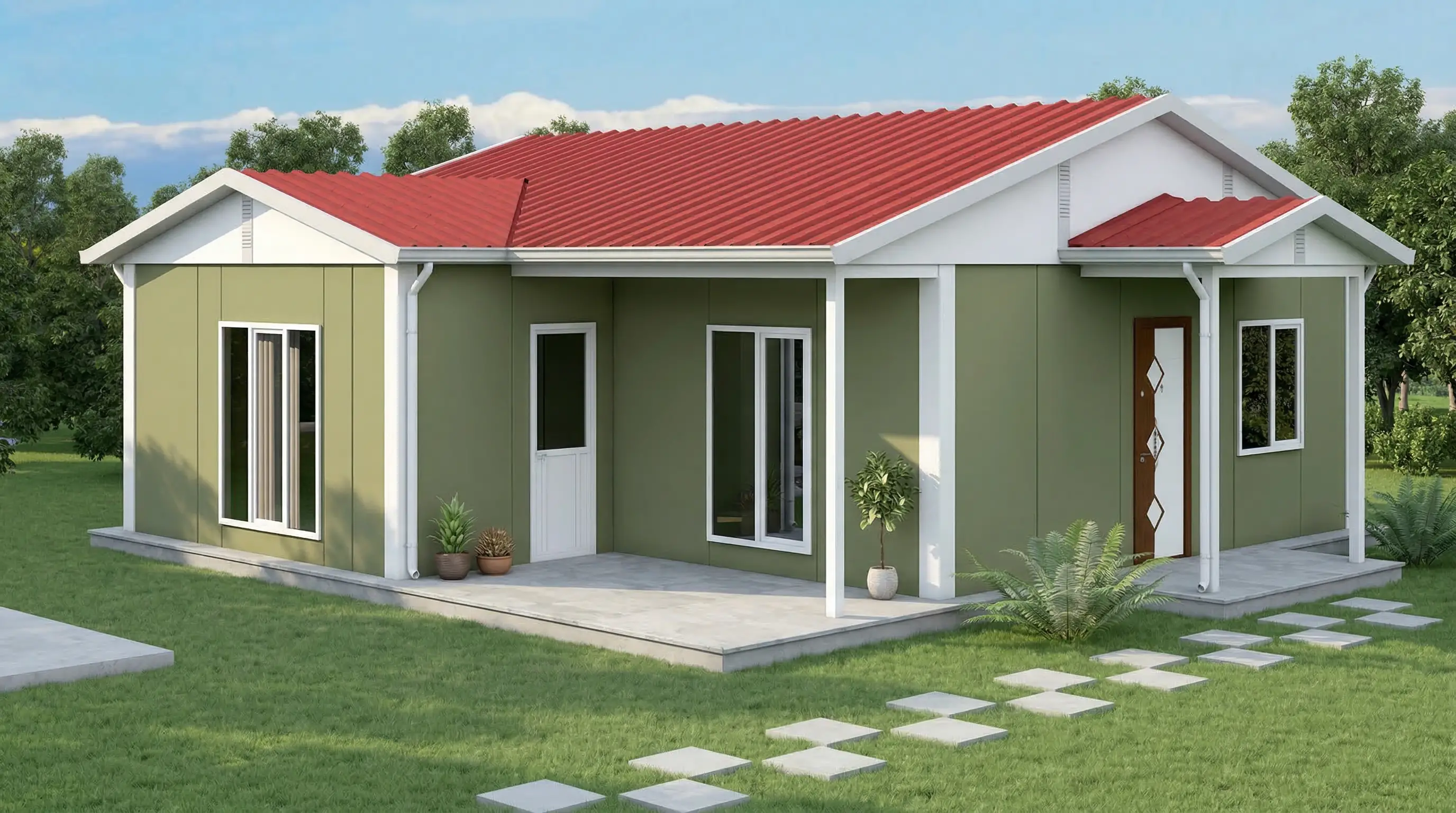 77 m² Prefabrik Ev Fiyatları