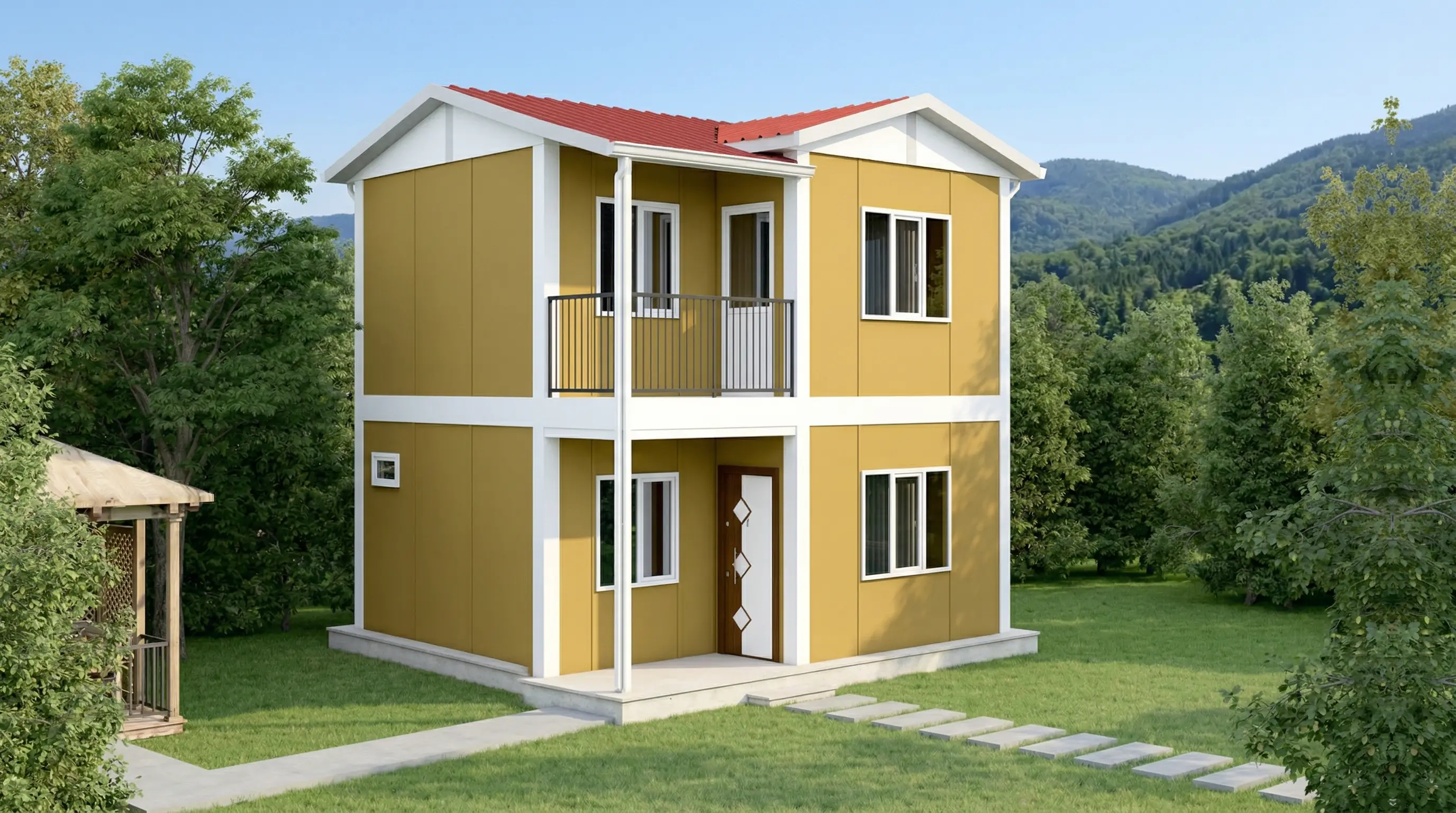 82 m² İki Katlı Prefabrik Ev Fiyatları
